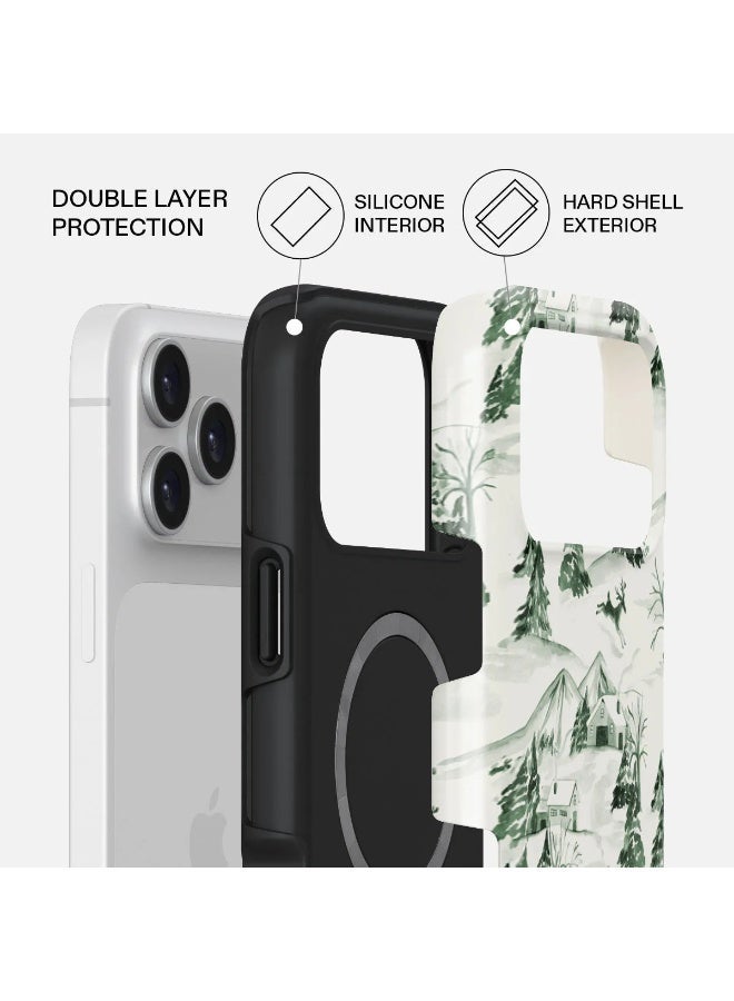 Burga iPhone 17 Pro Max Pine Lodge Premium Case Compatible with Hybrid Dual-Layer Hard Shell + Silicone Protection - Scratch-Resistant Shockproof Mobile Cover - Image 2